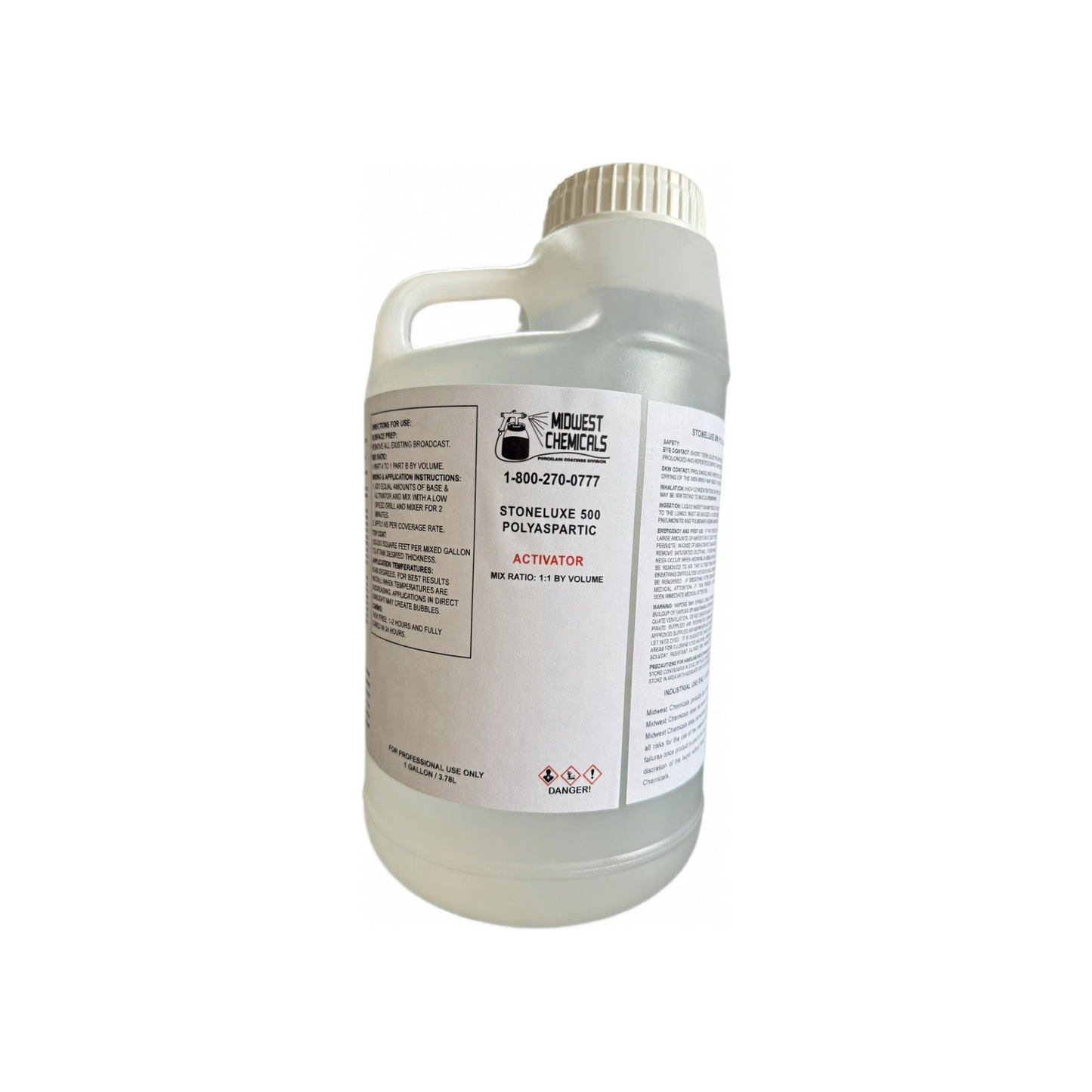 Stoneluxe 500 Polyaspartic activator for high-performance concrete and garage floor coating applications