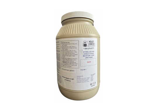 Stoneluxe 500 moisture cure urethane base coat for decorative concrete and garage floor coating systems